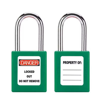 Multifunktioneel Loto Lockout Tagout hangsloten ABS Plastic Groen Rood