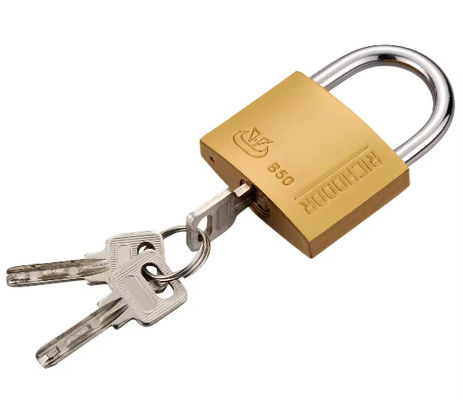 ISO9001 Indoor 40mm Messing Padlock Sleutel Alike ODM