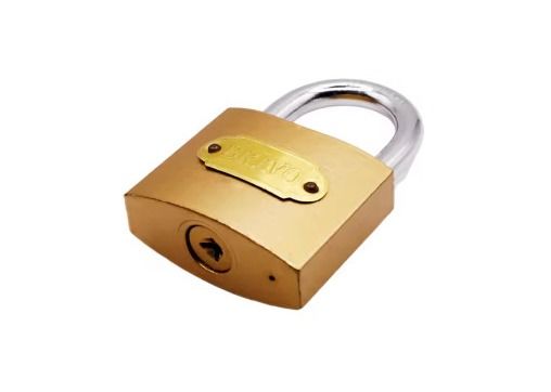 32 mm 50 mm koperen hangslot met kruis sleutels verguld messing