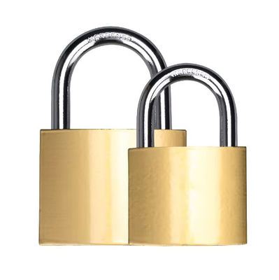 Vierhoekig koperen hangslot met dezelfde sleutel 50 mm ISO9001 gecertificeerd