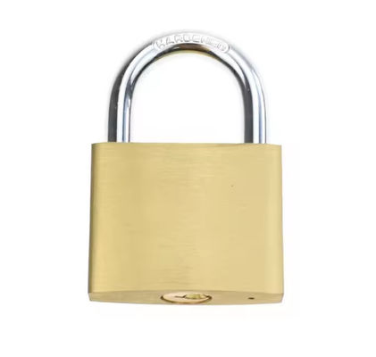 Eenvoudig open koperen hangslot van 20 mm koper met dezelfde sleutel