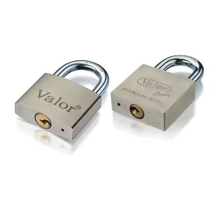 Vast roestvrij staal 45 mm hangslot Lang schakel gelijk gesloten