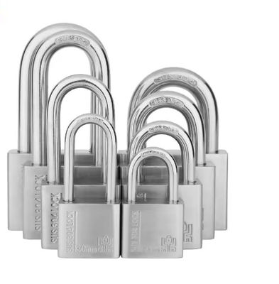 Op maat gemaakt 304 roestvrij staal hangslot met dezelfde sleutel hoge precisie 40mm 48 Pack