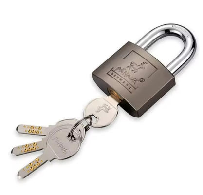 Waterdicht 63mm buiten koperen hangslot met een zilveren grijs sleutel
