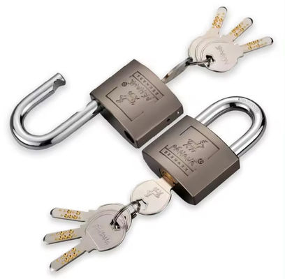 Inderhuis koper imitatie koperen hangslot 50 mm lange boeien