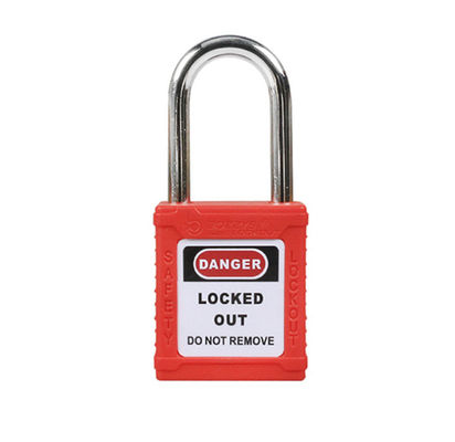 Vergrendeling Tagout Veiligheid Industrieel hangslot Geel Blauw Groen Rood