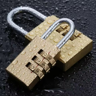 4 cijfers Messing combinatie wachtwoord hangslot voor bagage herstelbaar