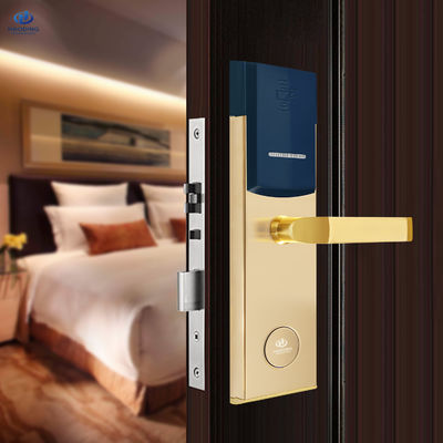 Secure Electronic Keyless Swipe Key Card RFID Hotel Door Lock with Management Software
