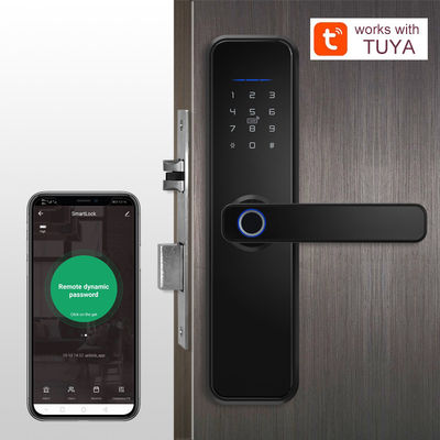 Biometrische vingerafdrukken met aluminiumlegeringsluis anti-vergrendeling Sleutelloos Tuya Smart Door Lock Elektronisch Digitaal Smart Door Lock